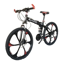 Mountain Bike vélo Pneu de vélo de montagne pliable à six couteaux, vélo choquant à double frein à disque, vélo de changement de vitesse 24 / 26 pouces 21 (blanc; noir; rouge; jaune; vert militaire) en acier au carbone