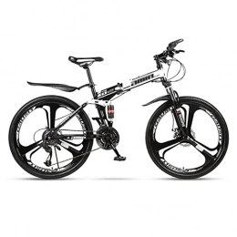 QCLU vélo QCLU Vélo de vélo de Montagne Pliable Fitness en Plein air Vélo à vélo de Loisirs 24 / 26 Pouces 3 Coupe-Cutter, for Homme Femmes Filles garçons (Color : Black-B, Taille : 26 inch- 30 Speed)