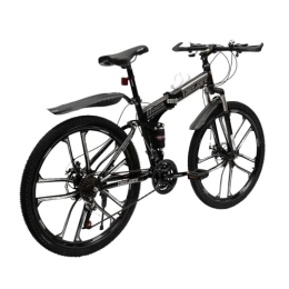 simimasen vélo simimasen VTT 21 vitesses 26 pouces VTT VTT vélo adulte pliable cadre aluminium frein à disque noir pour homme et femme