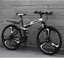 Aoyo vélo Suspension complète Anti-Slip VTT Vélos pliants, 26inch 27 vitesses Double disque de frein, cadre aluminium léger, fourche à suspension,