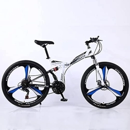 JYCCH vélo VTT pour adulte - Pliable - 66 cm - 27 vitesses - Vitesse variable - Vélo de route - Vélo tout-terrain - Queue souple - Pour sports de plein air - BU 3 roues - 66 cm - 21SPD (3 roues de 66 cm - 21SPD)