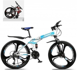 NOLOGO vélo Vélo de montagne 26 pouces Folding Mountain Bike - Cadre en acier carbone - Double absorption des chocs - 21 / 24 / 27 / 30 vitesses - Variable - All Terrain - Pliable - Pour adulte, a, 30 Speed