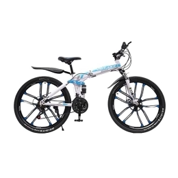 DDZcozy Vélos de montagne pliant Vélo de montagne 26 pouces pliable 21 vitesses pour adulte VTT VTT Road Bike Vélo pour garçons filles et hommes
