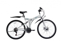 ECOSMO vélo Vélo de montagne pliable 26" - 26SF02W - Dérailleur Shimano à 21 vitesses - Sac de transport - Ecosmo
