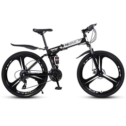 Vélo de Montagne Pliable 26Pouces,Pliant VTT Vélo,Pliable Bicyclette pour Homme et Femme approprié au Cycle extérieur(Color : Black)