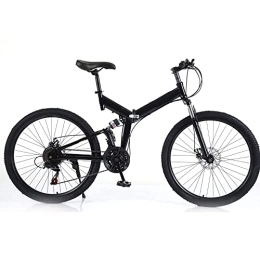 Futchoy Vélos de montagne pliant Vélo de montagne pliable professionnel pour adulte - 66 cm - 21 vitesses - Double frein à disque - Pour homme et femme