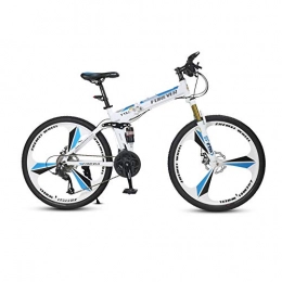 Yuxiaoo vélo Vélo, vélo de montagne pliable à double amortisseur, vélo de 26 pouces à 27 vitesses, pour adultes et adolescents, s'adapte à divers terrains, cadre en acier à haute teneur en carbone, antidérapa