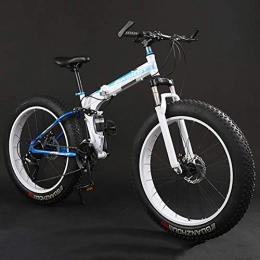 LYTLD vélo Vélos De Montagne pour Adultes, 4.0 Pneus épais Et Larges, Vélo De Montagne Pliant à Roue, Haut-Carbone Cadre en Acier Vélos