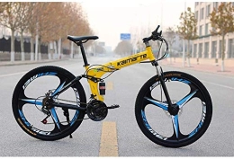 Wlnnes vélo Wlnnes 26 pouces vélo, VTT adulte, VTT Suspension Avant VTT, Vélos pliants Chainwheel 24 * 34 * 42 * 170L (Color : C)