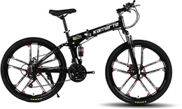 WXPE vélo WXPE Vélos VTT Pliants, Vélo Pliant Portable De 26 Pouces pour Hommes Femmes Vélo De Vitesse Pliant Léger, Vélo D'amortissement, Absorption des Chocs