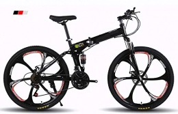 XSLY vélo XSLY Adultes Pliable VTT 26 Pouces, 21 Vitesses Shifter vélo accélérateur avec 6 Cutter Wheel Convient à vélo Vélo Route extérieure for 160-185cm Crowd (Color : Noir)