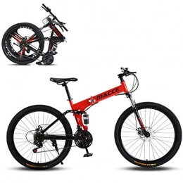 XWDQ vélo XWDQ Vélo de montagne 24 / 26" Cadre de frein à disque double avec siège réglable, vélo de montagne pour homme 21 / 24 / 27 / 30 vitesses, 66 cm., 24 speed
