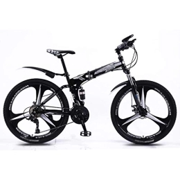 Xywh Portable Variables mâle de Bicyclette de vélo de Montagne et Femelle Adulte Pliage Double Vitesse d'absorption des Chocs Pliable Ultra-léger vélo Tout-Terrain de Bicyclette