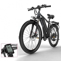 FZYE vélo 26 pouces Montagne Vélos électriques, Cadre alliage d'alum vitesses variable Vélos 48V400W Adultes Bicyclette Sports Loisirs Cyclisme, Noir