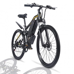 HFRYPShop vélo 27.5" Vélo de Montagne, 500W Moteur VTT Électrique, Batterie Lithium 720Wh (48V 15 Ah) avec Lumières LED et Haut-parleurs et Sièges réglables