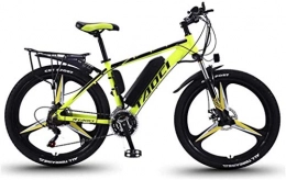 Adulte électrique Vélo électrique VTT, Vélos en alliage d'aluminium tout-terrain, 26" 36V 350W 13Ah amovible au lithium-ion, le Smart Montagne Ebike for hommes, (Color : Yellow 2)
