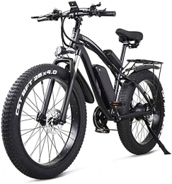 CASTOR vélo CASTOR Vélo électrique 26 Pouces de vélo électrique Mountain Abike 21 Vitesse 48V Batterie de Lithium 48V 4.0 Offroad 1000W SIÈGE ARRIÈRE SIÈGE ELECTURE VTT Vélo pour Adulte, Bleu