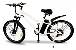 Easy-Watts vélo Easy-Watts Vélo Électrique e-Mixte VAE 250 WTransmission Shimano Freins Tektro Batterie Amovible Samsung de 10 Ah 36 V Autonomie 60 km Vitesse 25 km / h Normé CE (Blanc)