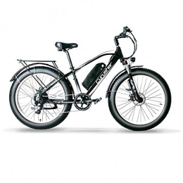 Extrbici Vélos de montagne électriques Extrbici Batterie de Vélo électrique 48v 1000w 26 inch Fat Tire Adult Electric Mountain Bike XF650 (XF650 1000W 13A 21S Noir et Blanc)