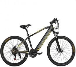 Fangfang vélo Fangfang Vélos électriques, 27, 5 Pouces Vélos électriques, Batterie Lithium Cachée Vitesse Variable 48V10A Boost vélo vélo Hommes Femmes, Bicyclette (Color : Yellow)