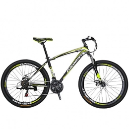 fookduoduo Vélo de Montagne électrique, Le Plus récent vélo électrique en Aluminium 350W E-Bike 26” pour Adultes avec Batterie au Lithium-ION Amovible 48V 10AH 21 Vitesses (Green)