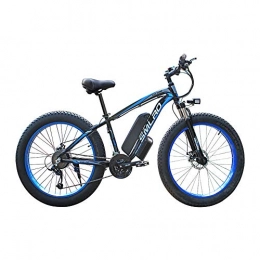 FZYE Vélos de montagne électriques FZYE 26 Pouce Vélos électriques Montagne, Bicyclette 48v / 1000W Adultes Sports et Loisirs, Bleu