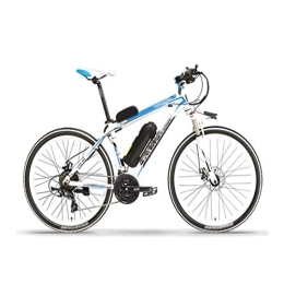 FZYE vélo FZYE 26 Pouce Vélos électriques Montagne Bicyclette, 48V / 10A Batterie au Lithium Vélos Adultes Sports Loisirs, Blanc