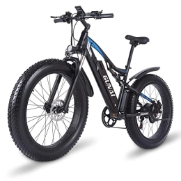 GUNAI Vélos de montagne électriques GUNAI VéLo ÉLectrique Mountain E-Bike 26 '' 4.0 Fat Tire 48v avec Batterie Lithium-ION Amovible 17AH et Double Absorption des Chocs