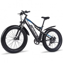 GUNAI vélo GUNAI Vélo électrique Adulte 1000w 26 Pouces Gros Pneu VTT avec Batterie Lithium-ION Amovible 48V 17AH et Double Absorption des Chocs