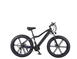 GYL vélo GYL Vélo électrique VTT motoneige 26 pouces 36V 10Ah 350W batterie au lithium amovible cachée en alliage d'aluminium pneu épais adapté pour adulte en plein air urbain, Noir