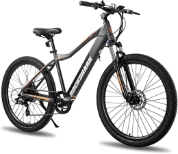 HH HILAND vélo HILAND Rockshark Vélo électrique de montagne électrique 27, 5" Vélo électrique pour adulte avec batterie amovible 10, 4 Ah, dérailleur Shimano 7 vitesses