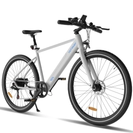 HITWAY vélo HITWAY Vélo Électrique, 700C VTT Électrique avec Batterie Amovible 36V12Ah, Ville E-Bike avec 7 Vitesses, Autonomie 40-80km pour Adulte