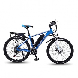 HSART vélo HSART Vélo De Montagne Électrique pour Adulte, Batterie Lithium-ION Amovible Grande Capacité (36V, 13AH), Vélos Électriques 30 Vitesses 3 Modes de Travail (Bleu)