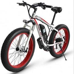 JXXU vélo JXXU 26 Pouces électrique de vélos Adultes, 500W en Alliage d'aluminium Tout Terrain E-Bike IP54 étanche Amovible 48V / 15Ah Lithium-ION Batterie VTT for Commute Voyage en Plein air (Color : Red)