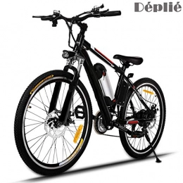 Laiozyen Vélos de montagne électriques Laiozyen Vélo Electrique 26" e-Bike Déplié VTT 36V 250W Batterie au Lithium de Grande Capacité et Le Chargeur Premium Suspendu et Shimano Engrenage (Typ1_26'')