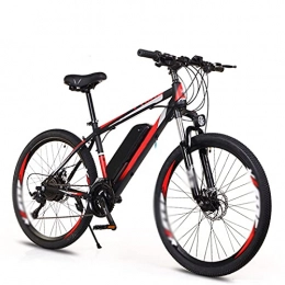 LDIW vélo LDIW E-Bike 250W Vélos Électriques Amovible Batterie Lithium-ION 21 Vitesses Et Fourche À Suspension Batterie Lithium-ION Amovible 36V / 8Ah 3 Modes De Conduite Intelligents, Black Red