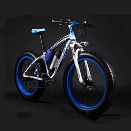 DE-BDBD Vélos de montagne électriques lectrique VTT 26 Pouces 500W 48V 17AH avec Grande Amovible Capacit Batterie Lithium Disque E-Bikes Vlo lectrique 21 Vitesses Vitesse Et Trois Modes De Travail, Bleu