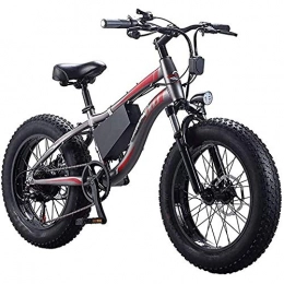 LIMQ Vélos de montagne électriques LIMQ Outil De Tourisme / Trajet - Vlo lectrique De Plage pour Adultes 20 Pouces 4.0 Fat Tire Snow Bike 350W 36V 10AH Vlo Batterie Amovible Ebike