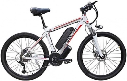 LZMX Vélos de montagne électriques LZMX 26 Pouces électrique VTT, 48V 10Ah 350W Amovible au Lithium-ION, en Alliage de magnésium vélo vélo, utilisé for Voyage randonnée à vélo Hommes et Trajets