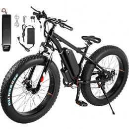 Miaoyou vélo Miaoyou Vélo VTT électrique unisexe 350 W 26 pouces / VTT à assistance électrique / batterie au lithium 48 V10 A / tout terrain électrique 21 vitesses / avec chargeur intelligent 220 V2 A