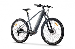Moma Bikes Vélo Electrique E-MTB 29" M-L Susp. Avant & Freins Disque Hydraulique avec Batterie Intégrée Adulte Unisexe, Gris, M-L