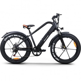 Moovway Vélos de montagne électriques MoovWay VTT électrique à Roues Larges 26' 250W FATWHEEL - Noir