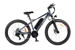 MYATU Vélos de montagne électriques Myatu VTT électrique 27, 5" pour homme avec Shimano 21 vitesses, moteur à engrenages 250 W (gris)