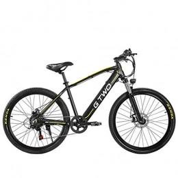 Nbrand vélo Nbrand 26" / 27.5" Vélo électrique Adulte, Batterie au Lithium Amovible, vélo de Montagne électrique à Transmission Professionnelle à 27 Vitesses (Black, 26" 350W 9.6Ah)