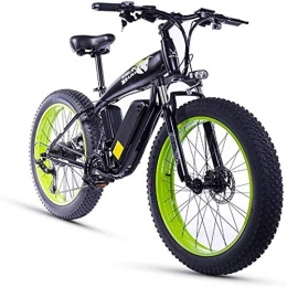 FansQ vélo New Vélo de Montagne électrique, 26 pouces vélo électrique for adultes Fat Tire 350W48V15Ah neige Vélo électrique 27 Vitesse Frein à disque hydraulique 3 modes de travail appropriés for Mountain E-Bik