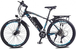FansQ vélo New Vélo de Montagne électrique, Adultes 26 Pouces Roue vélo électrique en Alliage d'aluminium 36V 13Ah Batterie au Lithium Montagne Faire du vélo, pour Adulte Femme / Homme (Color : Black)