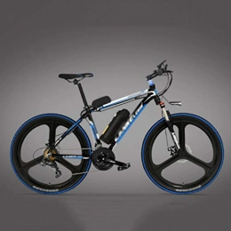 Qinmo vélo Qinmo 26 Pouces VTT, 21 Vitesses 48V vélo électrique, servodirection vélo avec écran LCD, Suspension verrouillables Fourchette Mens Mountain Bike (Color : C)