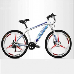 RDJM vélo RDJM VTT Electrique, 26 Pouces Adulte Vélos électriques, 48V 9.6A Batterie au Lithium en Alliage d'aluminium Bikes écran LCD 7 Vitesses Vélo de Montagne Sports de Plein air Cyclisme (Color : White)