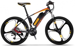 RDJM vélo RDJM VTT Electrique, 26 Pouces de Montagne Vélos électriques, Suspension Gras Fourche Coup de Fouet en Alliage d'aluminium de vélos Adultes à vélo (Color : Yellow)