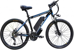 RDJM Vélos de montagne électriques RDJM VTT Electrique, 26 vélos Inchelectric Vélo Moto vélos for Le Travail Voyage randonnée à vélo 48V 13Ah Amovible Lithium-ION Affichage LED Batterie Adulte (Color : Blue)